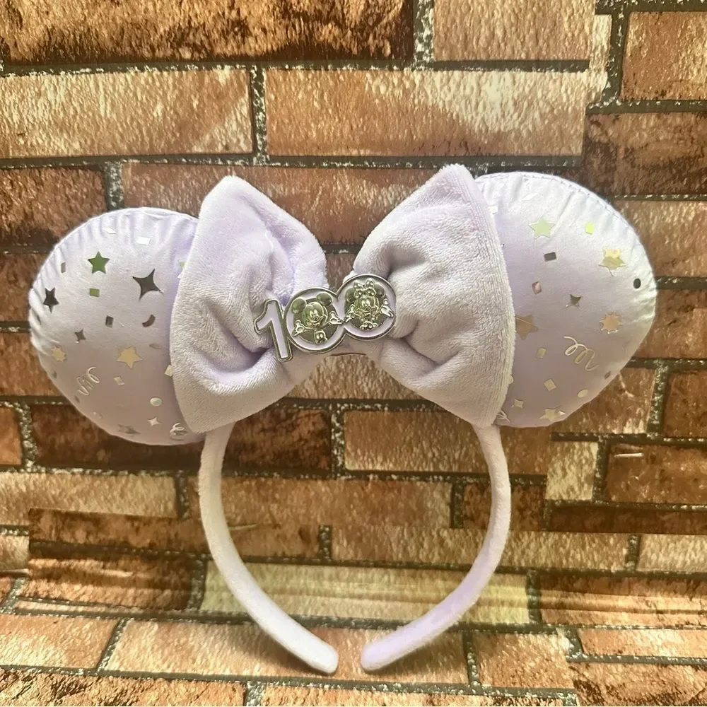 Disney Minnie Mouse Silver Minnie Mouse Ears Headband